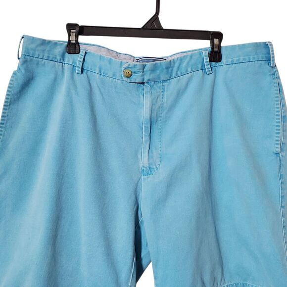 Peter Millar Faded Blue Wash Pima Cotton Shorts Size 40 Mens - Picture 2 of 12